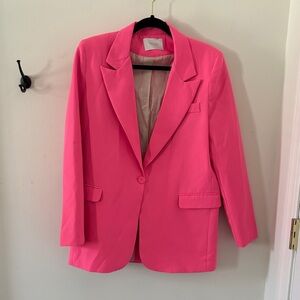 Pink “Galita” blazer, size small.